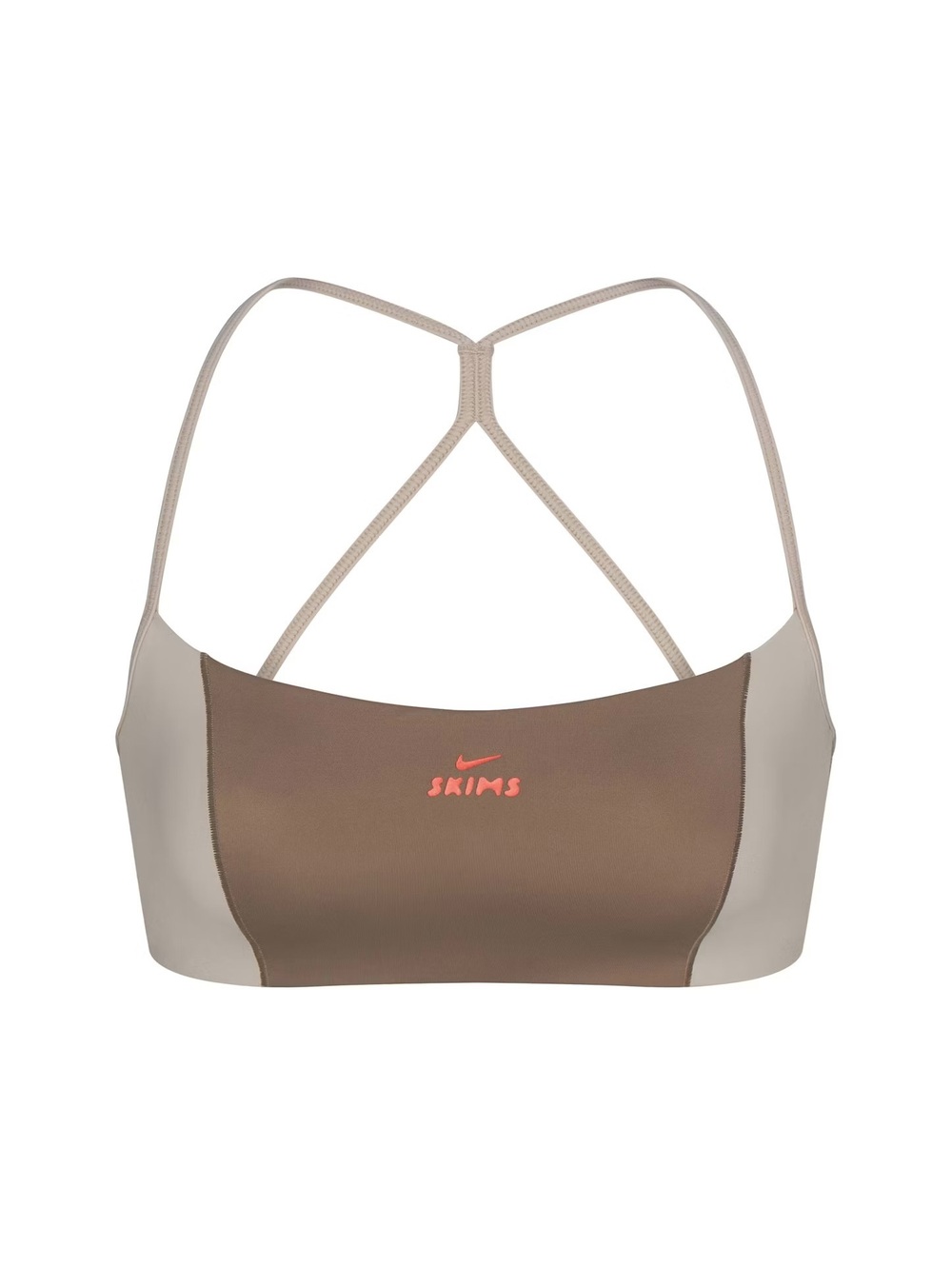 Nike skims shine color block micro bra